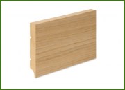 MDF skirting board veneered with oak veneer 100 * 16 R1 PLUS - moisture resistant